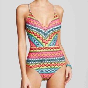 Nanette Lepore Bayamo Goddess One Piece Swimsuit size small